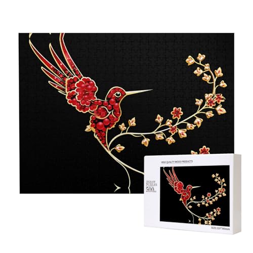 Phayah Metall-Puzzles für Erwachsene, 500 Teile, Heimdekoration, Geburtstagsparty für Männer und Frauen, 20,4 x 15 cm von PHAYAH