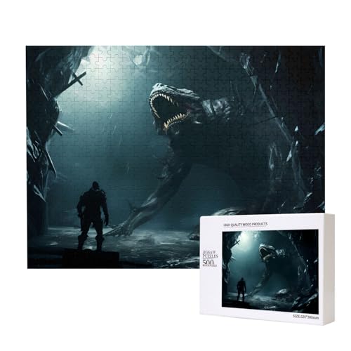 Phayah Monster unter dem Meer Puzzle für Erwachsene, 500 Teile, Heimdekoration, Geburtstagsparty für Männer und Frauen, 50,4 x 38,1 cm Phayah Monster unter dem Meer Puzzle für Erwachsene, 500 Teile, Heimdekoration, Geburtstagsparty für Männer und Frauen, 50,4 x 38,1 cm von PHAYAH