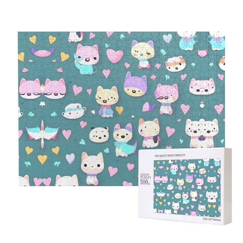 Phayah Niedliche kleine Fuchspuzzle, 500 Teile für Puzzle, Holzpuzzle für Familie, Freunde, Heimdekoration, Wandkunst, 20,4 x 38,1 cm Phayah Niedliche kleine Fuchspuzzle, 500 Teile für Puzzle, Holzpuzzle für Familie, Freunde, Heimdekoration, Wandkunst, 20,4 x 38,1 cm von PHAYAH