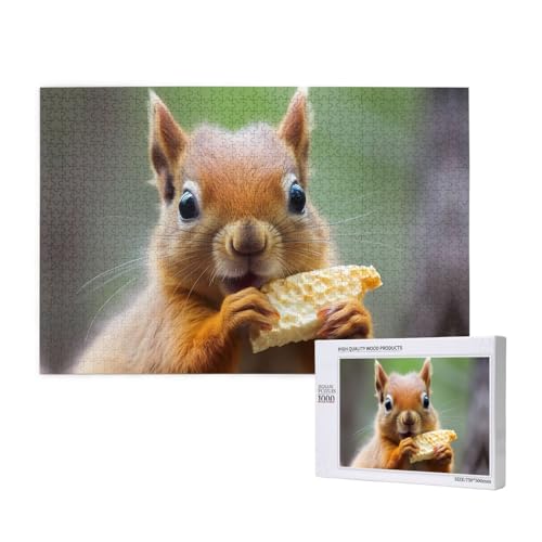 Phayah Niedliches Eichhörnchen-Essmuster-Puzzle, einzigartiges Puzzle, Wandkunst-Bild für Heimdekoration, 1000 Stück Phayah Niedliches Eichhörnchen-Essmuster-Puzzle, einzigartiges Puzzle, Wandkunst-Bild für Heimdekoration, 1000 Stück von PHAYAH