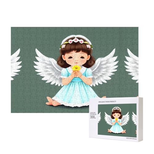 Phayah Niedliches kleines Engel-Puzzle für Erwachsene, 300 Teile, Heimdekoration, Geburtstagsparty für Männer und Frauen, 15,7 x 27,9 cm Phayah Niedliches kleines Engel-Puzzle für Erwachsene, 300 Teile, Heimdekoration, Geburtstagsparty für Männer und Frauen, 15,7 x 27,9 cm von PHAYAH