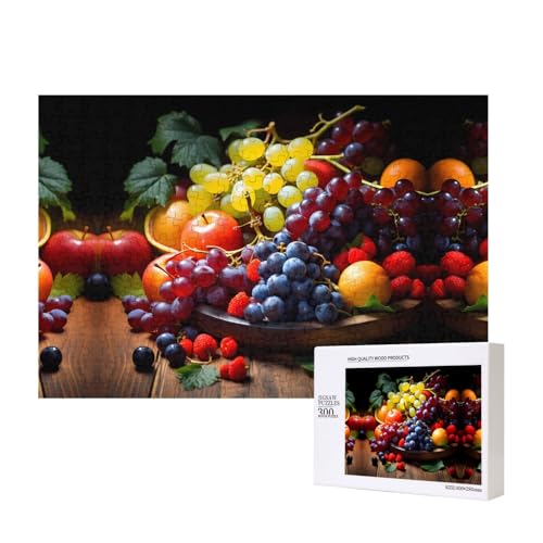 Phayah Obststapel-Puzzle, 300 Teile, für Puzzle, Holzpuzzle für Familie, Freunde, Heimdekoration, Wandkunst, 39 x 27 cm Phayah Obststapel-Puzzle, 300 Teile, für Puzzle, Holzpuzzle für Familie, Freunde, Heimdekoration, Wandkunst, 39 x 27 cm von PHAYAH