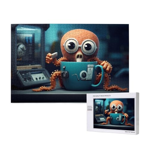 Phayah Octopus Kaffeetasse Puzzles für Erwachsene 1000 Teile Kinder Intelligenz Entwicklung Spielzeug 29,5 x 19,7 Phayah Octopus Kaffeetasse Puzzles für Erwachsene 1000 Teile Kinder Intelligenz Entwicklung Spielzeug 29,5 x 19,7 von PHAYAH