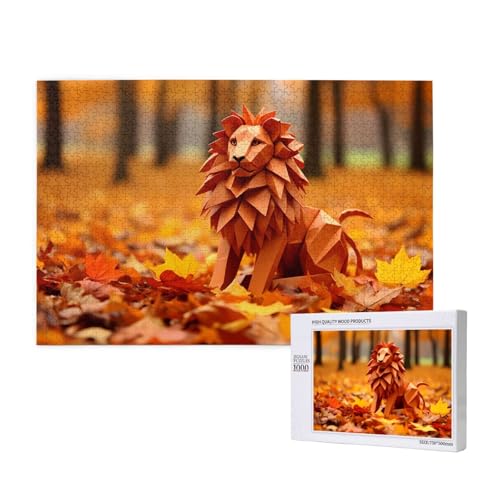 Phayah Origami Löwe Puzzles für Erwachsene 1000 Teile Kinder Intelligenz Entwicklung Spielzeug 29,5 X 19,7 Phayah Origami Löwe Puzzles für Erwachsene 1000 Teile Kinder Intelligenz Entwicklung Spielzeug 29,5 X 19,7 von PHAYAH