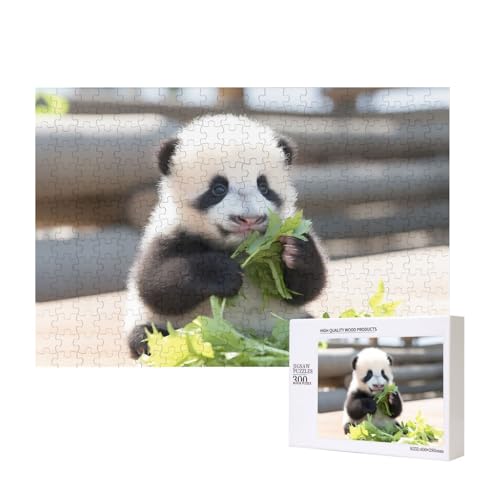 Phayah Panda Essen Gemüse Puzzles für Erwachsene 300 Stück Kinder Intelligenz Entwicklung Spielzeug 15,7 x 27,9 cm von PHAYAH