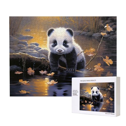 Phayah Panda im Wasser Puzzles für Erwachsene 500 Teile Kinder Intelligenz Entwicklung Spielzeug 20,4 x 38,1 cm Phayah Panda im Wasser Puzzles für Erwachsene 500 Teile Kinder Intelligenz Entwicklung Spielzeug 20,4 x 38,1 cm von PHAYAH