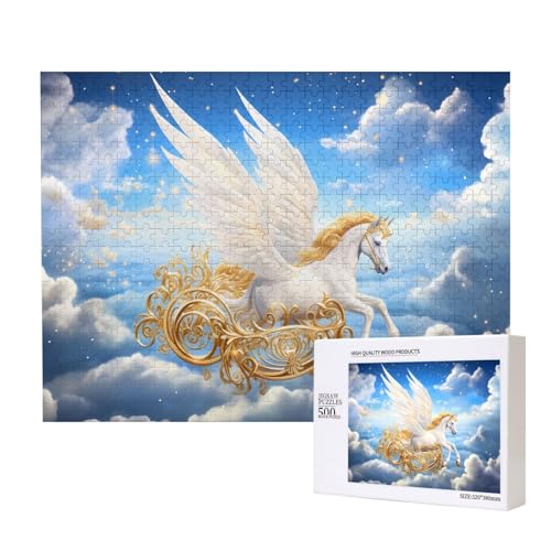 Phayah Pegasus Kutschenpuzzles für Erwachsene, 500 Teile, Kinder Intelligenz Entwicklungsspielzeug, 20,4 x 38,1 cm Phayah Pegasus Kutschenpuzzles für Erwachsene, 500 Teile, Kinder Intelligenz Entwicklungsspielzeug, 20,4 x 38,1 cm von PHAYAH