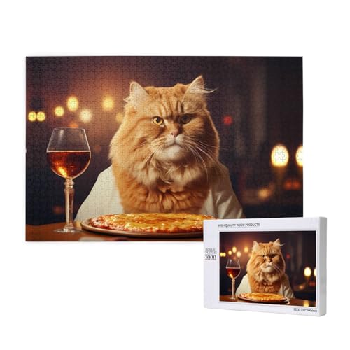 Phayah Pizza-Puzzles für Erwachsene, 1000 Teile, Heimdekoration, Geburtstagsparty für Männer und Frauen, 29,5 x 50 cm Phayah Pizza-Puzzles für Erwachsene, 1000 Teile, Heimdekoration, Geburtstagsparty für Männer und Frauen, 29,5 x 50 cm von PHAYAH