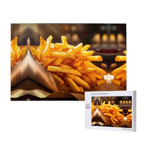 Phayah Pommes-Puzzle, 1000 Teile für Puzzle, Holzpuzzle für Familie, Freunde, Heimdekoration, Wandkunst, 75 x 50 cm Phayah Pommes-Puzzle, 1000 Teile für Puzzle, Holzpuzzle für Familie, Freunde, Heimdekoration, Wandkunst, 75 x 50 cm von PHAYAH