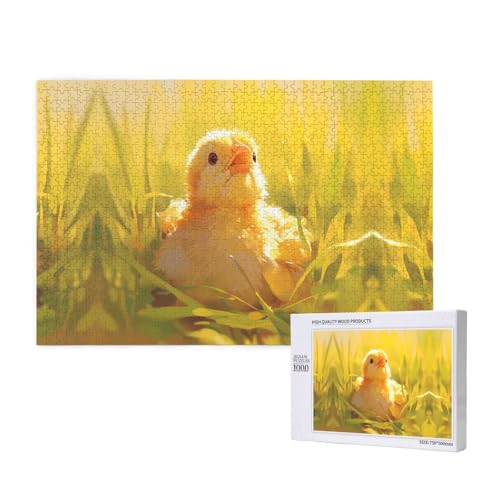 Phayah Pullet-Puzzle, 1000 Teile für Puzzle, Holzpuzzle für Familie, Freunde, Heimdekoration, Wandkunst, 75 x 50 cm Phayah Pullet-Puzzle, 1000 Teile für Puzzle, Holzpuzzle für Familie, Freunde, Heimdekoration, Wandkunst, 75 x 50 cm von PHAYAH