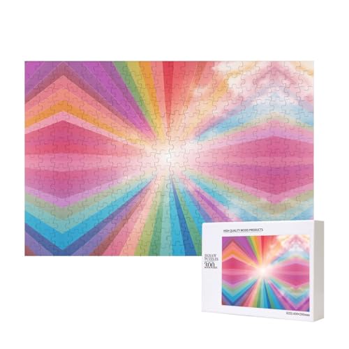 Phayah Pure Rainbow Puzzles für Puzzle, Holzpuzzle für Familie, Freunde, Heimdekoration, Wandkunst, 300 Teile von PHAYAH