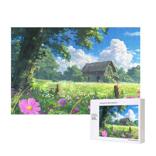 Phayah Puzzle "Chalet im Grasland" für Erwachsene, 300 Teile, Heimdekoration, Geburtstagsparty für Männer und Frauen, 15,7 x 27,9 cm Phayah Puzzle "Chalet im Grasland" für Erwachsene, 300 Teile, Heimdekoration, Geburtstagsparty für Männer und Frauen, 15,7 x 27,9 cm von PHAYAH