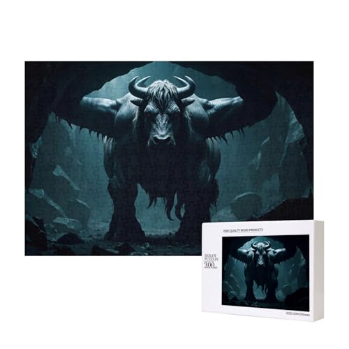 Phayah Puzzle Kuh in Höhle, 300 Teile, Holzpuzzle für Familie, Freunde, Heimdekoration, Wandkunst, 300 Teile Phayah Puzzle Kuh in Höhle, 300 Teile, Holzpuzzle für Familie, Freunde, Heimdekoration, Wandkunst, 300 Teile von PHAYAH