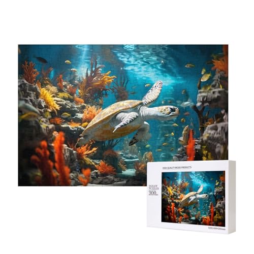 Phayah Puzzle "Schildkröte in einer felsigen Ecke" für Erwachsene, 300 Teile, Heimdekoration, Geburtstagsparty für Männer und Frauen, 15,7 x 27,9 cm Phayah Puzzle "Schildkröte in einer felsigen Ecke" für Erwachsene, 300 Teile, Heimdekoration, Geburtstagsparty für Männer und Frauen, 15,7 x 27,9 cm von PHAYAH