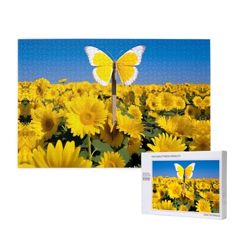 Phayah Puzzle "Schmetterling am Kreuz" für Erwachsene, 1000 Teile, Heimdekoration, Geburtstagsparty für Männer und Frauen, 29,5 x 50 cm Phayah Puzzle "Schmetterling am Kreuz" für Erwachsene, 1000 Teile, Heimdekoration, Geburtstagsparty für Männer und Frauen, 29,5 x 50 cm von PHAYAH