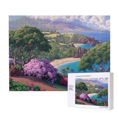 Phayah Puzzle "Watching The Sea" für Erwachsene, 500 Teile, Heimdekoration, Geburtstagsparty, für Männer und Frauen, 20,4 x 38,1 cm Phayah Puzzle "Watching The Sea" für Erwachsene, 500 Teile, Heimdekoration, Geburtstagsparty, für Männer und Frauen, 20,4 x 38,1 cm von PHAYAH