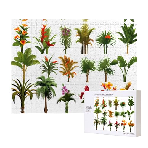 Phayah Puzzle aus der Tropical Plants Collection für Erwachsene, 500 Teile, Heimdekoration, Geburtstagsparty, für Männer und Frauen, 20,4 x 38,1 cm Phayah Puzzle aus der Tropical Plants Collection für Erwachsene, 500 Teile, Heimdekoration, Geburtstagsparty, für Männer und Frauen, 20,4 x 38,1 cm von PHAYAH