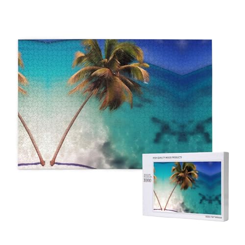 Phayah Puzzle für Erwachsene, Karibikinseln, 1000 Teile, Heimdekoration, Geburtstagsparty für Männer und Frauen, 29,5 x 50 cm Phayah Puzzle für Erwachsene, Karibikinseln, 1000 Teile, Heimdekoration, Geburtstagsparty für Männer und Frauen, 29,5 x 50 cm von PHAYAH