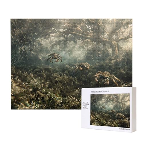 Phayah Puzzle für Erwachsene, Motiv: Krabbe am Boden des Sees, 500 Teile, Heimdekoration, Geburtstagsparty für Männer und Frauen, 20,4 x 38,1 cm Phayah Puzzle für Erwachsene, Motiv: Krabbe am Boden des Sees, 500 Teile, Heimdekoration, Geburtstagsparty für Männer und Frauen, 20,4 x 38,1 cm von PHAYAH