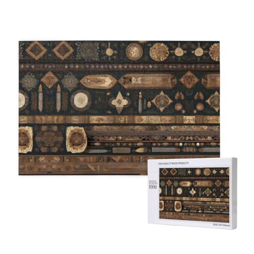 Phayah Puzzle im böhmischen Stil für Erwachsene, 1000 Teile, Heimdekoration, Geburtstagsparty für Männer und Frauen, 29,5 x 50 cm von PHAYAH