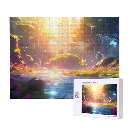 Phayah Puzzle mit Bergvögeln für Erwachsene, 500 Teile, Heimdekoration, Geburtstagsparty für Männer und Frauen, 50 x 38 cm Phayah Puzzle mit Bergvögeln für Erwachsene, 500 Teile, Heimdekoration, Geburtstagsparty für Männer und Frauen, 50 x 38 cm von PHAYAH