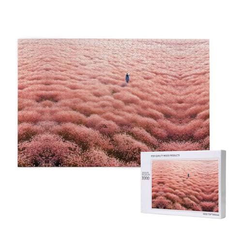 Phayah Puzzle mit Blumenmeer, 1000 Teile, Holzpuzzle für Familie, Freunde, Heimdekoration, Wandkunst, 75 x 50 cm Phayah Puzzle mit Blumenmeer, 1000 Teile, Holzpuzzle für Familie, Freunde, Heimdekoration, Wandkunst, 75 x 50 cm von PHAYAH