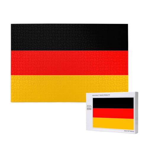 Phayah Puzzle mit Deutschland-Flagge für Erwachsene, 1000 Teile, Heimdekoration, Geburtstagsparty, für Männer und Frauen, 29,5 x 50 cm von PHAYAH