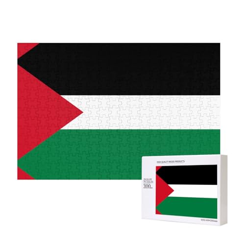 Phayah Puzzle mit Flagge des Staates Palästina, für Erwachsene, 300 Teile, Heimdekoration, Geburtstagsparty für Männer und Frauen, 40 x 27 cm von PHAYAH