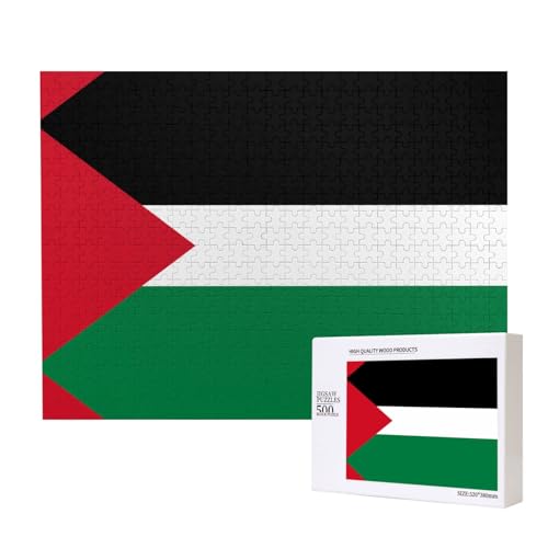 Phayah Puzzle mit Flagge des Staates Palästina, für Erwachsene, 500 Teile, Heimdekoration, Geburtstagsparty für Männer und Frauen, 20,4 x 38,1 cm Phayah Puzzle mit Flagge des Staates Palästina, für Erwachsene, 500 Teile, Heimdekoration, Geburtstagsparty für Männer und Frauen, 20,4 x 38,1 cm von PHAYAH