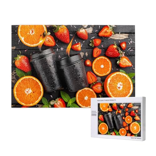 Phayah Puzzle mit Obstmuster, einzigartiges Puzzle, Wandkunst, Bild für Heimdekoration, 1000 Stück Phayah Puzzle mit Obstmuster, einzigartiges Puzzle, Wandkunst, Bild für Heimdekoration, 1000 Stück von PHAYAH
