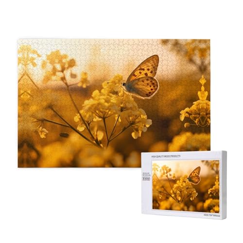 Phayah Puzzle mit Schmetterlingen für Erwachsene, 1000 Teile, Heimdekoration, Geburtstagsparty, für Männer und Frauen, 29,5 x 50 cm Phayah Puzzle mit Schmetterlingen für Erwachsene, 1000 Teile, Heimdekoration, Geburtstagsparty, für Männer und Frauen, 29,5 x 50 cm von PHAYAH