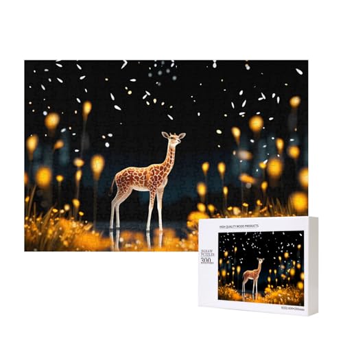 Phayah Puzzle mit Sonnenuntergang Giraffe für Erwachsene, 300 Teile, Heimdekoration, Geburtstagsparty für Männer und Frauen, 15,7 x 27,9 cm Phayah Puzzle mit Sonnenuntergang Giraffe für Erwachsene, 300 Teile, Heimdekoration, Geburtstagsparty für Männer und Frauen, 15,7 x 27,9 cm von PHAYAH