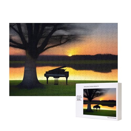 Phayah Puzzle mit Sonnenuntergang und P-Puzzle, 300 Teile, Holzpuzzle für Familie, Freunde, Heimdekoration, Wandkunst, 39 x 27 cm Phayah Puzzle mit Sonnenuntergang und P-Puzzle, 300 Teile, Holzpuzzle für Familie, Freunde, Heimdekoration, Wandkunst, 39 x 27 cm von PHAYAH