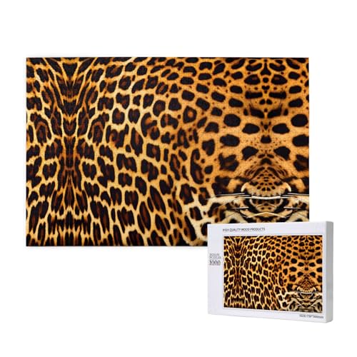 Phayah Puzzle mit Streifen auf Leoparden, für Erwachsene, 1000 Teile, Heimdekoration, Geburtstagsparty für Männer und Frauen, 29,5 x 50 cm Phayah Puzzle mit Streifen auf Leoparden, für Erwachsene, 1000 Teile, Heimdekoration, Geburtstagsparty für Männer und Frauen, 29,5 x 50 cm von PHAYAH
