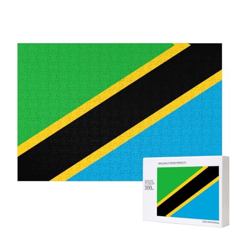 Phayah Puzzle mit Tansania-Flagge, einzigartiges Puzzle, Wandkunst, Bild für Heimdekoration, 300 Stück von PHAYAH