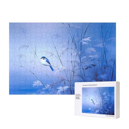Phayah Puzzle mit Vogel auf einem Schilfrohrzweig für Erwachsene, 300 Teile, Heimdekoration, Geburtstagsparty für Männer und Frauen, 40 x 27,9 cm Phayah Puzzle mit Vogel auf einem Schilfrohrzweig für Erwachsene, 300 Teile, Heimdekoration, Geburtstagsparty für Männer und Frauen, 40 x 27,9 cm von PHAYAH