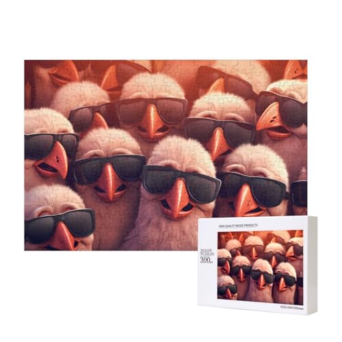 Phayah Puzzle mit Vogelkopf mit Sonnenbrille, für Erwachsene, 300 Teile, Heimdekoration, Geburtstagsparty für Männer und Frauen, 15,7 x 27,9 cm Phayah Puzzle mit Vogelkopf mit Sonnenbrille, für Erwachsene, 300 Teile, Heimdekoration, Geburtstagsparty für Männer und Frauen, 15,7 x 27,9 cm von PHAYAH