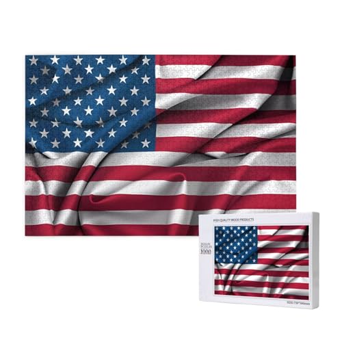 Phayah Puzzle mit amerikanischer Flagge, 1000 Teile, Heimdekoration, Geburtstagsparty für Männer und Frauen, 29,5 x 50 cm Phayah Puzzle mit amerikanischer Flagge, 1000 Teile, Heimdekoration, Geburtstagsparty für Männer und Frauen, 29,5 x 50 cm von PHAYAH