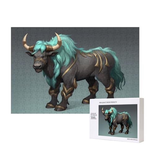 Phayah Puzzle mit blauer Kuh für Erwachsene, 300 Teile, Heimdekoration, Geburtstagsparty für Männer und Frauen, 15,7 x 27,9 cm Phayah Puzzle mit blauer Kuh für Erwachsene, 300 Teile, Heimdekoration, Geburtstagsparty für Männer und Frauen, 15,7 x 27,9 cm von PHAYAH