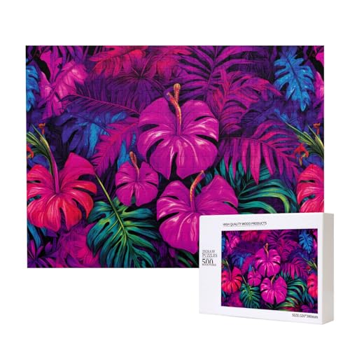 Phayah Puzzle mit bunten Blättern für Erwachsene, 500 Teile, Heimdekoration, Geburtstagsparty, für Männer und Frauen, 20,4 x 38,1 cm Phayah Puzzle mit bunten Blättern für Erwachsene, 500 Teile, Heimdekoration, Geburtstagsparty, für Männer und Frauen, 20,4 x 38,1 cm von PHAYAH