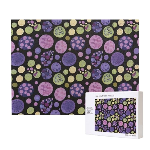 Phayah Puzzle mit bunten Punkten für Erwachsene, 500 Teile, Heimdekoration, Geburtstagsparty für Männer und Frauen, 50 x 38 cm Phayah Puzzle mit bunten Punkten für Erwachsene, 500 Teile, Heimdekoration, Geburtstagsparty für Männer und Frauen, 50 x 38 cm von PHAYAH