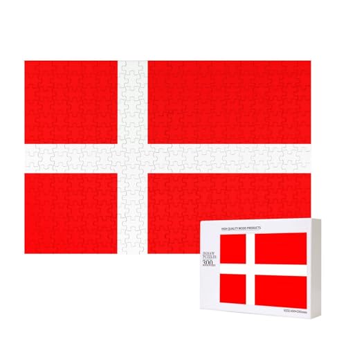 Phayah Puzzle mit dänischer Flagge von Dänemark, für Erwachsene, 300 Teile, Heimdekoration, Geburtstagsparty für Männer und Frauen, 15,7 x 27,9 cm Phayah Puzzle mit dänischer Flagge von Dänemark, für Erwachsene, 300 Teile, Heimdekoration, Geburtstagsparty für Männer und Frauen, 15,7 x 27,9 cm von PHAYAH