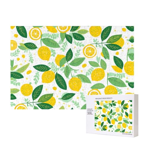 Phayah Puzzle mit gelber Zitrone, für Erwachsene, 300 Teile, Heimdekoration, Geburtstagsparty, für Männer und Frauen, 15,7 x 27,9 cm Phayah Puzzle mit gelber Zitrone, für Erwachsene, 300 Teile, Heimdekoration, Geburtstagsparty, für Männer und Frauen, 15,7 x 27,9 cm von PHAYAH