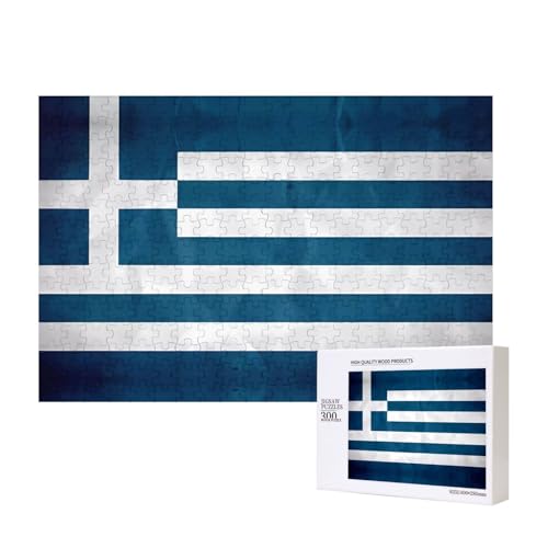 Phayah Puzzle mit griechischer Flagge, 300 Teile, Heimdekoration, Geburtstagsparty für Männer und Frauen, 15,7 x 27,9 cm Phayah Puzzle mit griechischer Flagge, 300 Teile, Heimdekoration, Geburtstagsparty für Männer und Frauen, 15,7 x 27,9 cm von PHAYAH