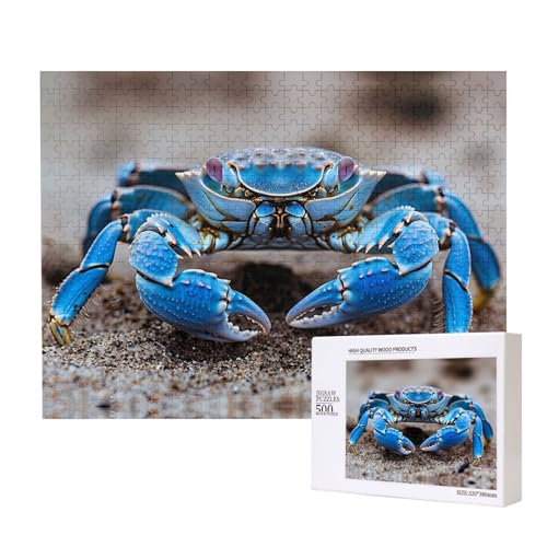 Phayah Puzzle mit großen grünen Krabben, für Erwachsene, 500 Teile, Heimdekoration, Geburtstagsparty, für Männer und Frauen, 20,4 x 38,1 cm Phayah Puzzle mit großen grünen Krabben, für Erwachsene, 500 Teile, Heimdekoration, Geburtstagsparty, für Männer und Frauen, 20,4 x 38,1 cm von PHAYAH