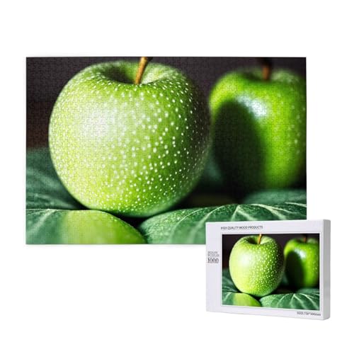 Phayah Puzzle mit grünen Früchten, 1000 Teile, Holzpuzzle für Familie, Freunde, Heimdekoration, Wandkunst, 29,5 x 50 cm Phayah Puzzle mit grünen Früchten, 1000 Teile, Holzpuzzle für Familie, Freunde, Heimdekoration, Wandkunst, 29,5 x 50 cm von PHAYAH