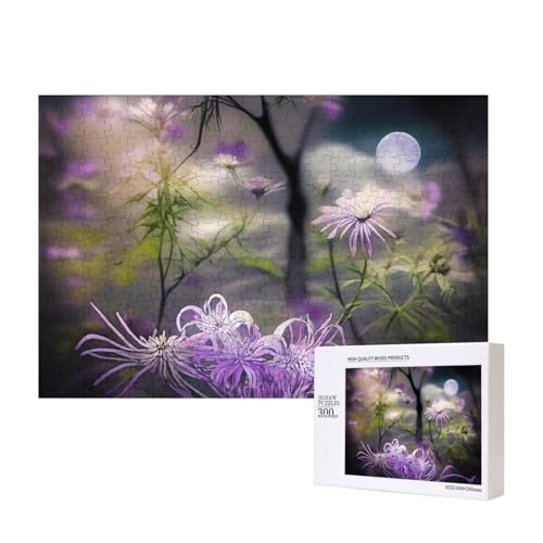Phayah Puzzle mit lila Blumen in Blüte, für Erwachsene, 300 Teile, Heimdekoration, Geburtstagsparty für Männer und Frauen, 15,7 x 27,9 cm Phayah Puzzle mit lila Blumen in Blüte, für Erwachsene, 300 Teile, Heimdekoration, Geburtstagsparty für Männer und Frauen, 15,7 x 27,9 cm von PHAYAH