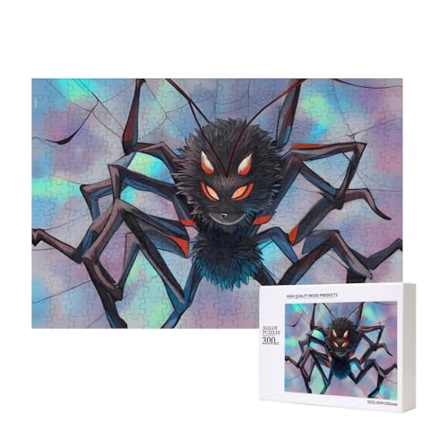 Phayah Puzzle mit pelzigen Spinnen, einzigartiges Puzzle, Wandkunst, Bild für Heimdekoration, 300 Stück von PHAYAH
