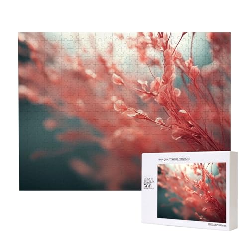 Phayah Puzzle mit roten Weidenblumen, für Erwachsene, 500 Teile, Heimdekoration, Geburtstagsparty für Männer und Frauen, 50 x 38 cm Phayah Puzzle mit roten Weidenblumen, für Erwachsene, 500 Teile, Heimdekoration, Geburtstagsparty für Männer und Frauen, 50 x 38 cm von PHAYAH