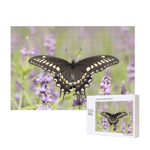 Phayah Puzzle mit schwarzem Schmetterling, für Erwachsene, 300 Teile, Heimdekoration, Geburtstagsparty, für Männer und Frauen, 15,7 x 27,9 cm Phayah Puzzle mit schwarzem Schmetterling, für Erwachsene, 300 Teile, Heimdekoration, Geburtstagsparty, für Männer und Frauen, 15,7 x 27,9 cm von PHAYAH